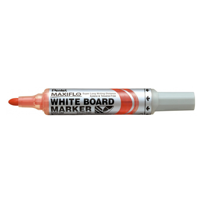 Marker suchościeralny PENTEL MAXIFLO z tłoczkiem czerwony