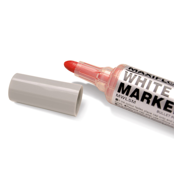 Marker suchościeralny PENTEL MAXIFLO z tłoczkiem czerwony