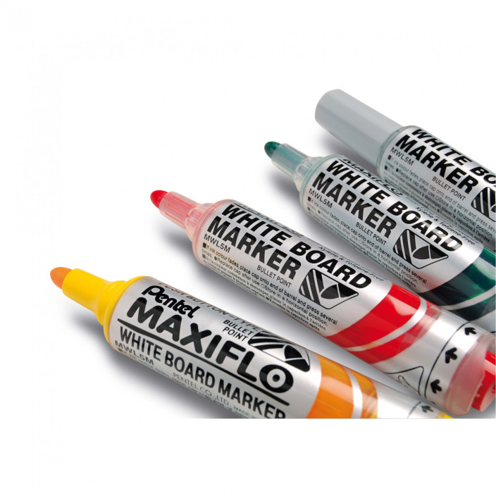 Marker suchościeralny PENTEL MAXIFLO z tłoczkiem fioletowy