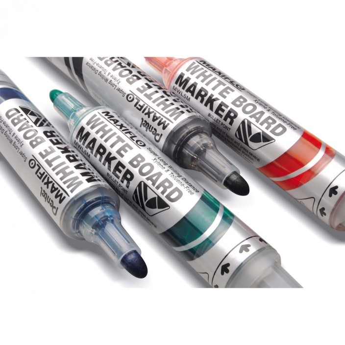 Marker suchościeralny PENTEL MAXIFLO z tłoczkiem niebieski