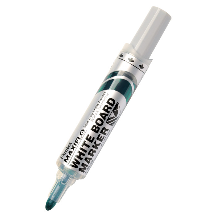 Marker suchościeralny PENTEL MAXIFLO z tłoczkiem zielony