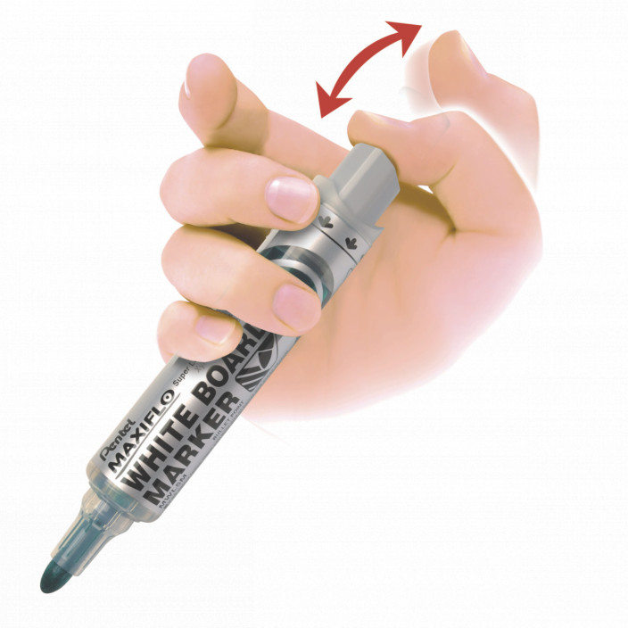 Marker suchościeralny PENTEL MAXIFLO z tłoczkiem żółty