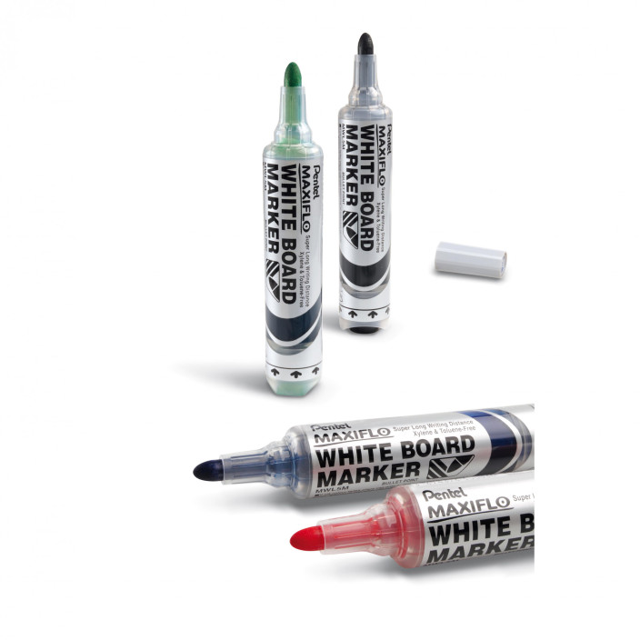 Marker suchościeralny PENTEL MAXIFLO z tłoczkiem żółty