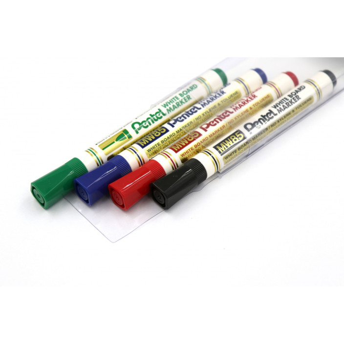 Marker suchościeralny PENTEL MW85-4W kpl. 4szt