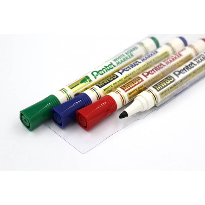 Marker suchościeralny PENTEL MW85-4W kpl. 4szt