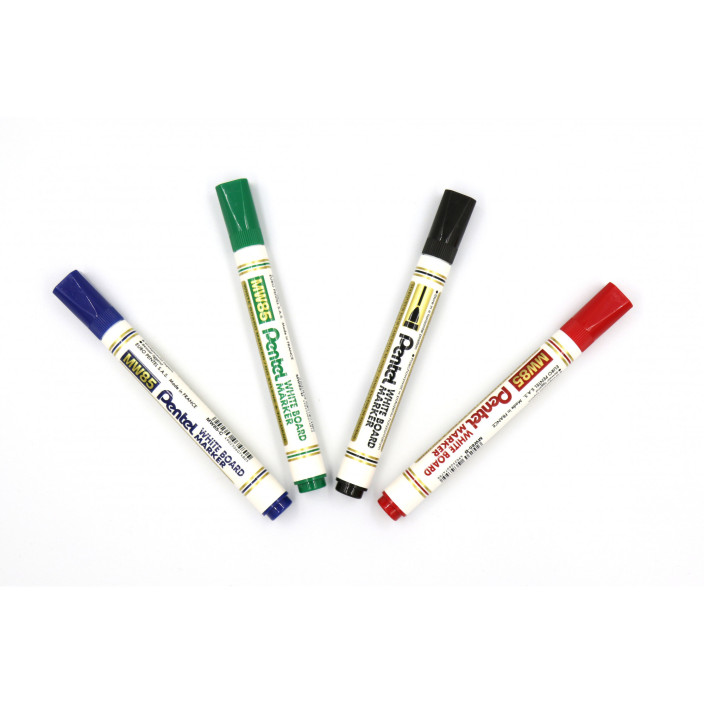 Marker suchościeralny PENTEL MW85-4W kpl. 4szt