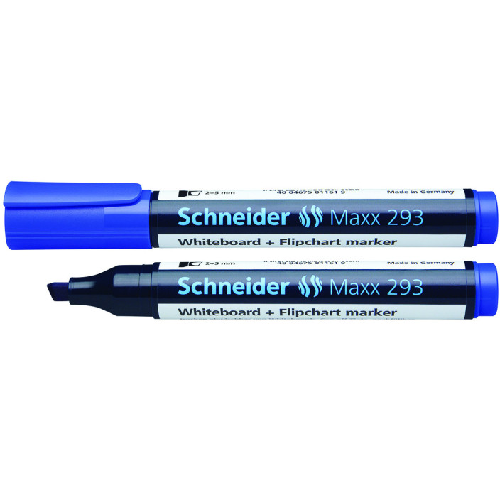 Marker suchościeralny SCHNEIDER Maxx 293 2-5mm ścięty niebieski