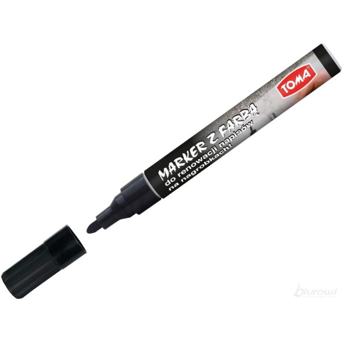 (Marker TOMMA do nagrobków czarny