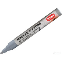 Marker TOMMA do nagrobków srebrny