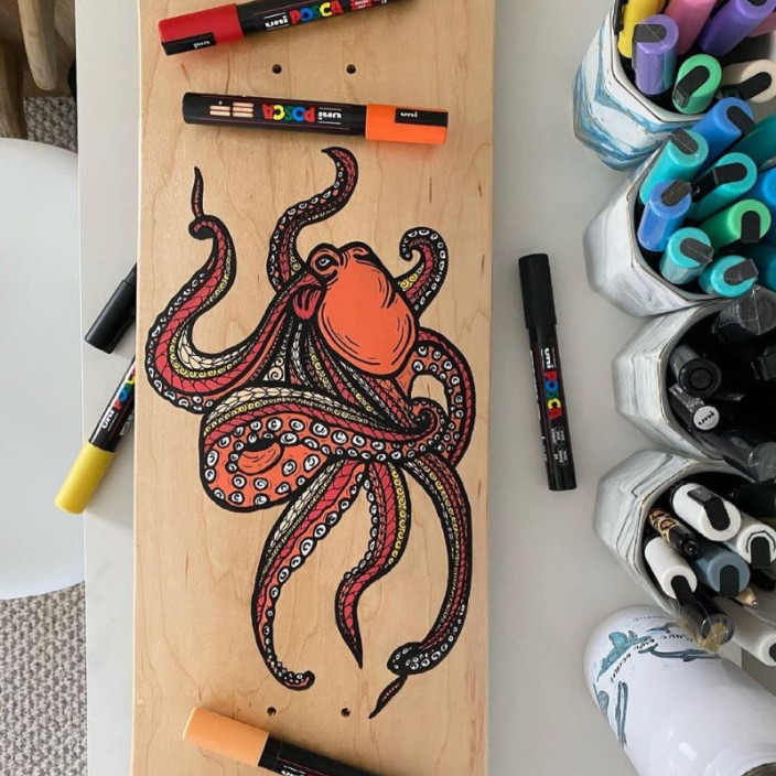 Marker UNI Posca z farbą plakatową PC-1M jasno-zielony (5)