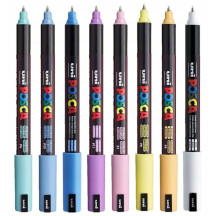 Marker UNI Posca z farbą plakatową PC-1MR czerwony (3)