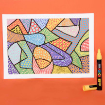 Marker UNI Posca z farbą plakatową PC-3M fioletowy (5)