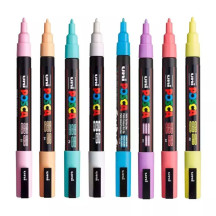 Marker UNI Posca z farbą plakatową PC-3M jasno-niebieski (3)