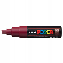 Marker UNI Posca z farbą plakatową PC-8K ciemno-czerwony (1)