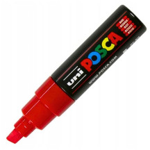 Marker UNI Posca z farbą plakatową PC-8K czerwony (2)