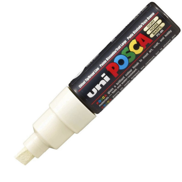 Marker UNI Posca z farbą plakatową PC-8K kość słoniowa (2)