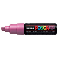 Marker UNI Posca z farbą plakatową PC-8K metaliczny różowy
