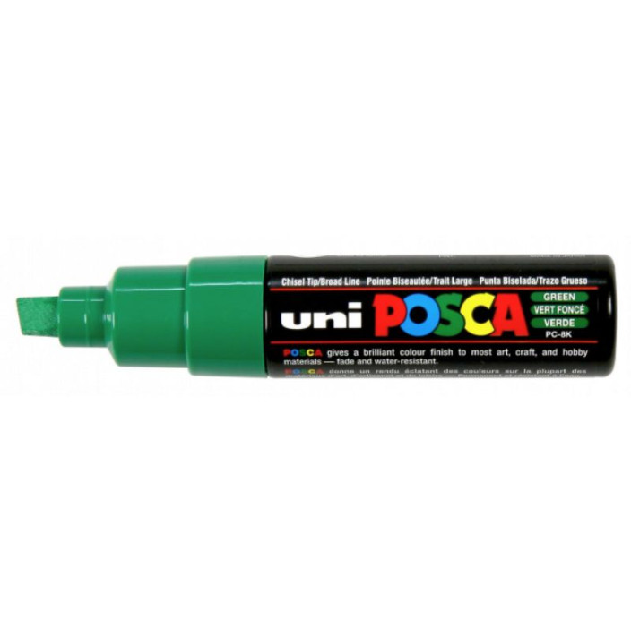 Marker UNI Posca z farbą plakatową PC-8K zielony (1)