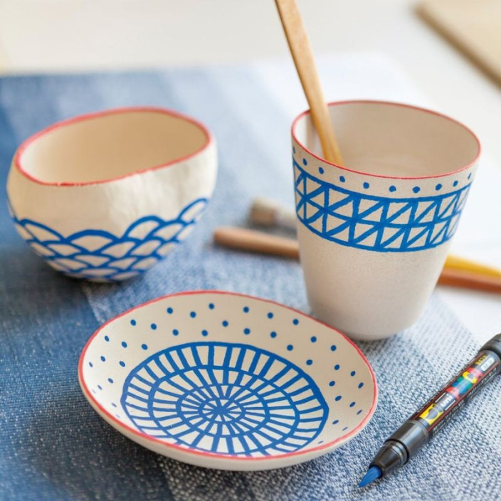 Marker UNI Posca z farbą plakatową PCF-350 jasno-niebieski (6)