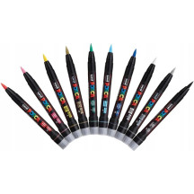 Marker UNI Posca z farbą plakatową PCF-350 srebrny (4)