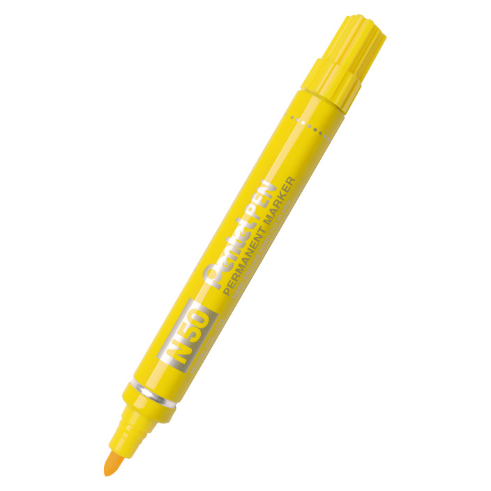 Marker wodoodporny PENTEL z okrągłą końcówką żółty