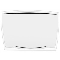 Mata na biurko CEP Pro Gloss transparentna czarna