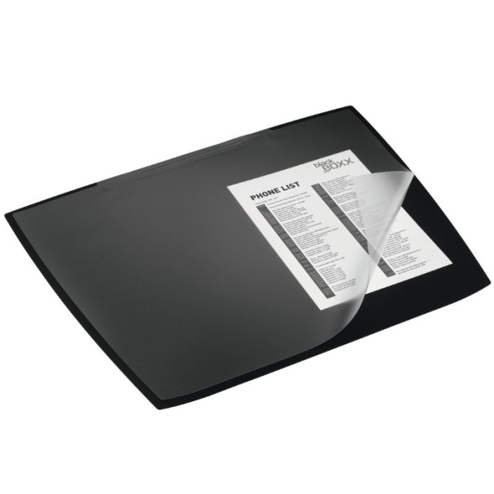 Mata na biurko DURABLE Artwork czarna 590x470mm z nakładką (3)