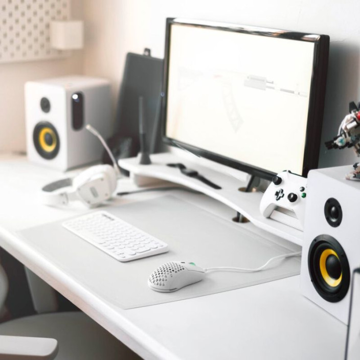 Mata na biurko DURABLE Artwork szara 590x470mm z nakładką (5)