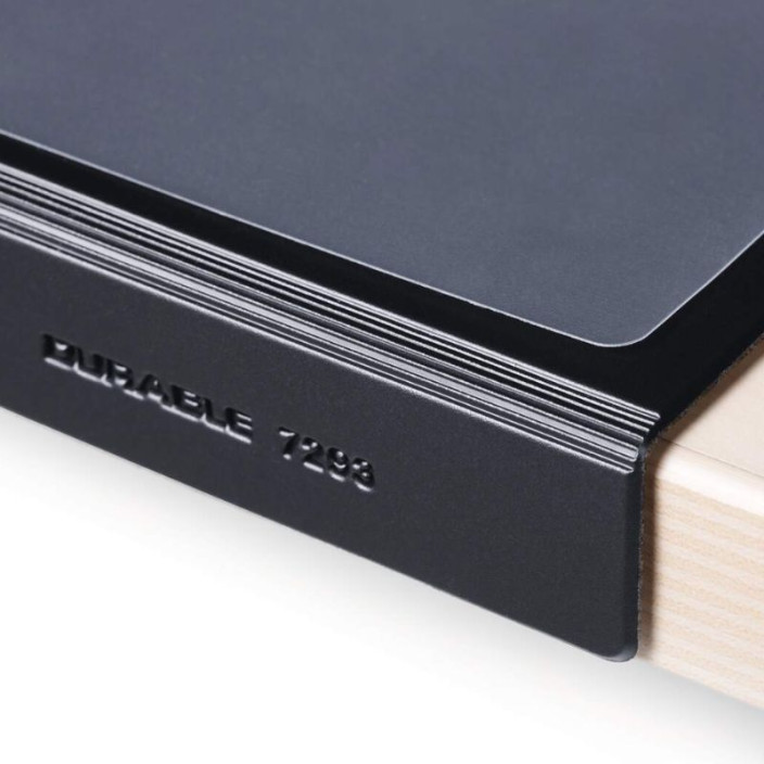 Mata na biurko DURABLE czarna 650x500mm zabezpieczone krawędzie (4)