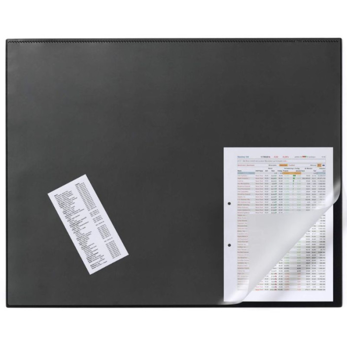 Mata na biurko DURABLE czarna 650x520mm z nakładką (2)