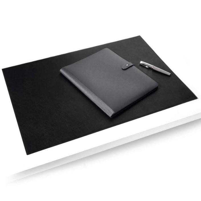 Mata na biurko DURABLE czarna ze skóry 650x450mm (4)
