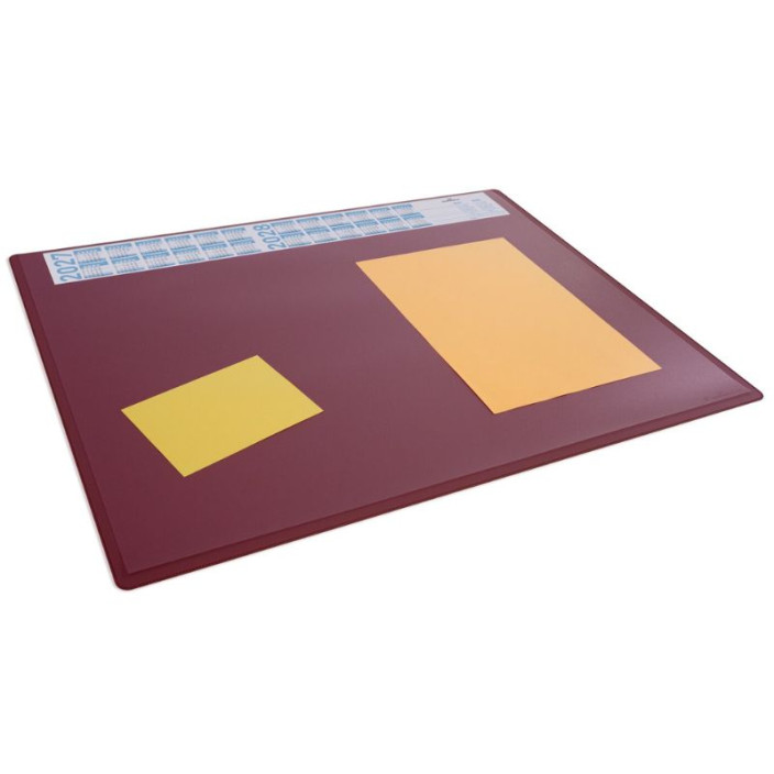 Mata na biurko DURABLE czerwona 650x500mm z kalendarzem (2)