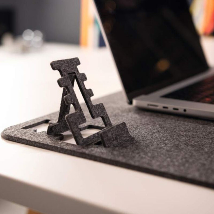 Mata na biurko DURABLE Effect antracytowa 700x330mm filcowa (16)