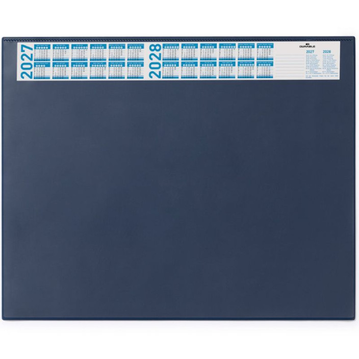 Mata na biurko DURABLE granatowa 650x520 z kieszenią (2)