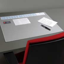 Mata na biurko DURABLE granatowa 650x520 z kieszenią (3)