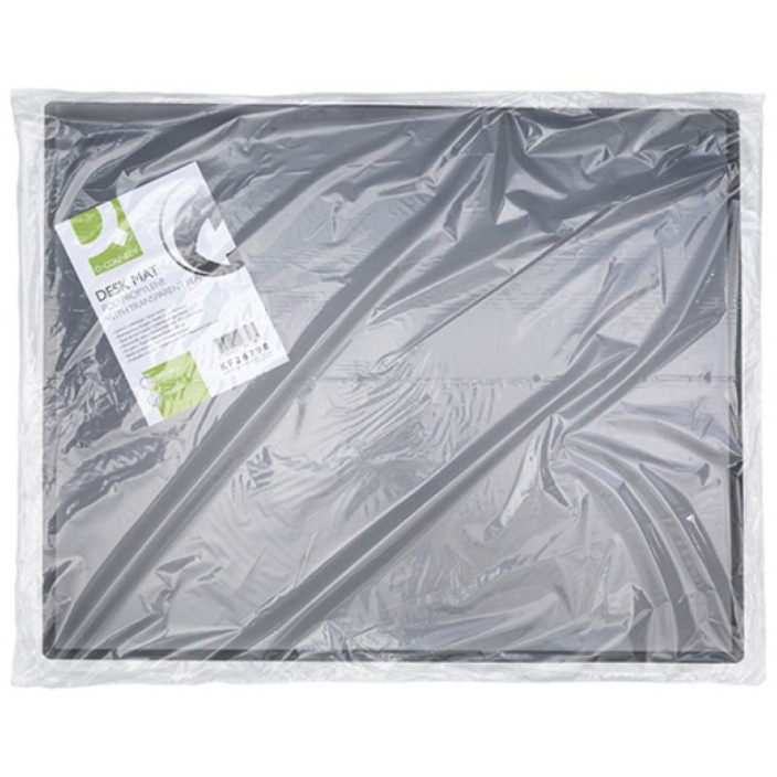 Mata na biurko Q-CONNECT czarna 500x630mm z nakładką (2)