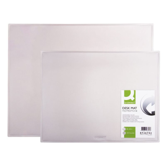 Mata na biurko Q-CONNECT transparentna 630x500mm (4)