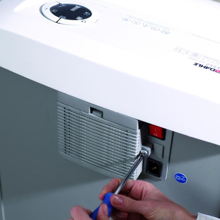 Niszczarka DAHLE 610 AIR Clean Tec szara 0,8x12mm