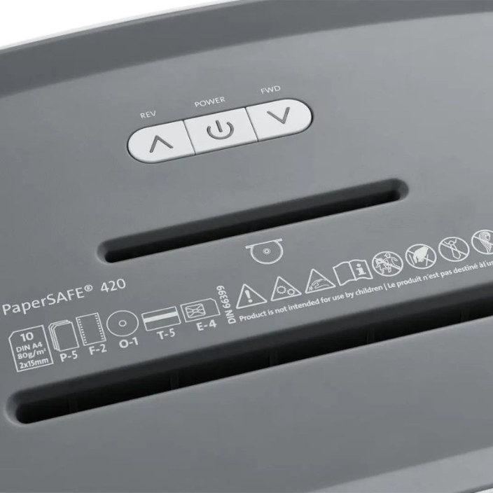 Niszczarka DAHLE PAPERSAFE 2021 PS 420 szara 4x12mm