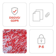 Niszczarka do papieru HSM SECURIO B34 0,78x11 mm 1845111O biała z automatyczną oliwiarką