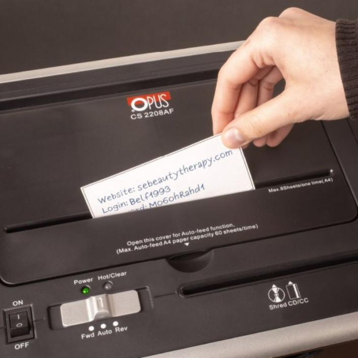 Niszczarka do papieru OPUS CS 2208 AF 4x30mm