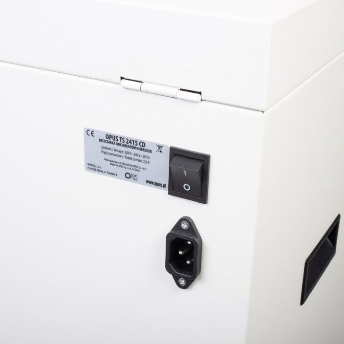 Niszczarka do papieru OPUS TS 2415 CD 2x15mm