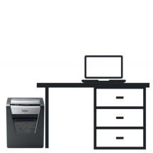 Niszczarka do papieru Rexel Momentum M510, mikro ścinki, P-5, 10 kart., 23l, czarna