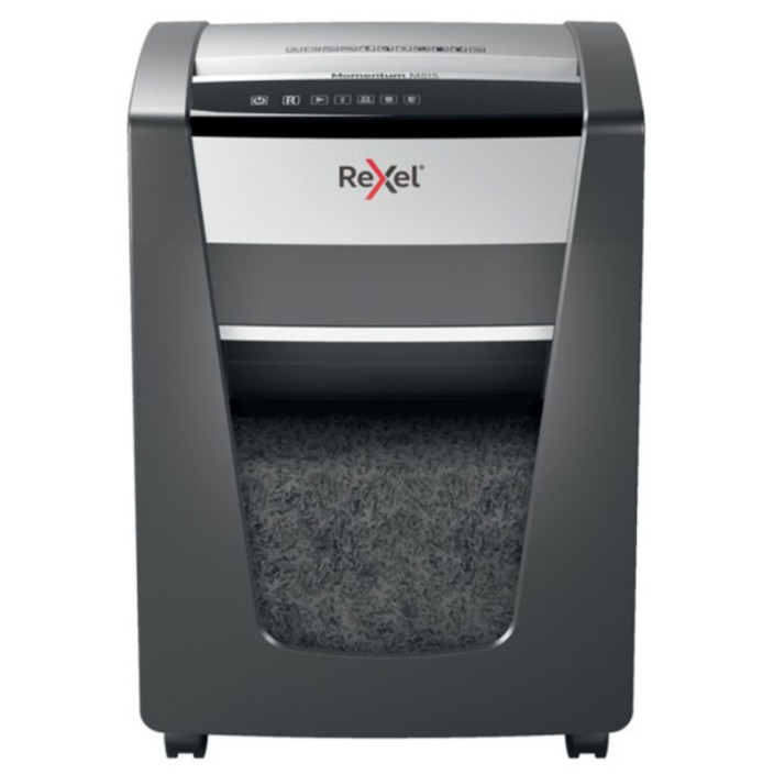 Niszczarka do papieru Rexel Momentum M515, mikro ścinki, P-5, 15 kart., 30L, czarna