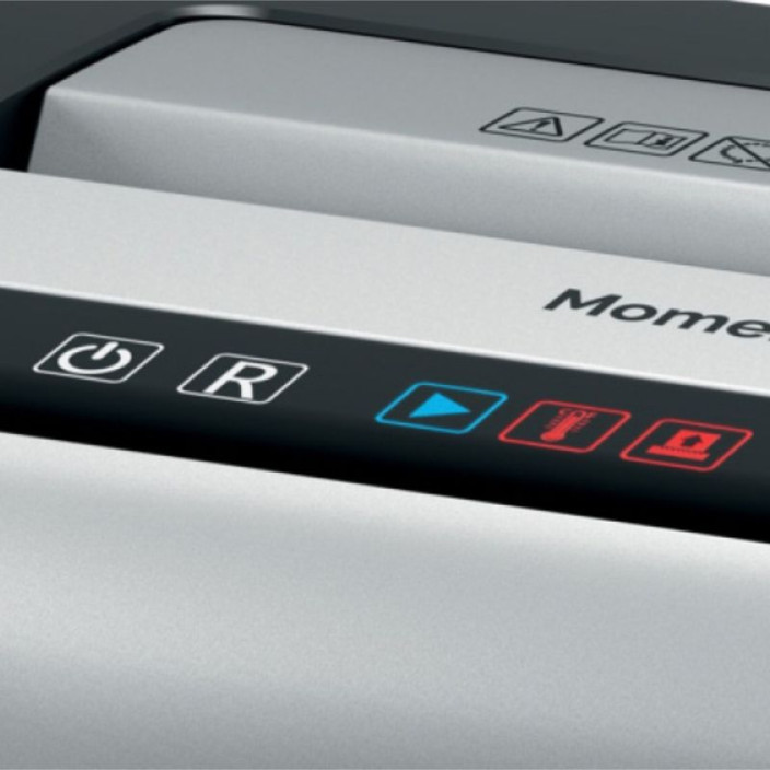 Niszczarka do papieru Rexel Momentum X312-SL Slimline, konfetti, P-3, 12 kart., 23l, czarna