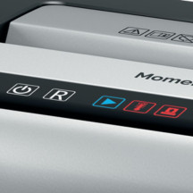 Niszczarka do papieru Rexel Momentum X415, mikro ścinki, P-4, 15 kart., 23l, czarna