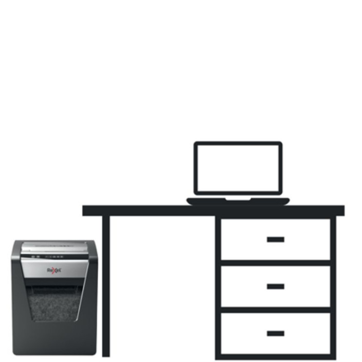 Niszczarka do papieru Rexel Momentum X415, mikro ścinki, P-4, 15 kart., 23l, czarna