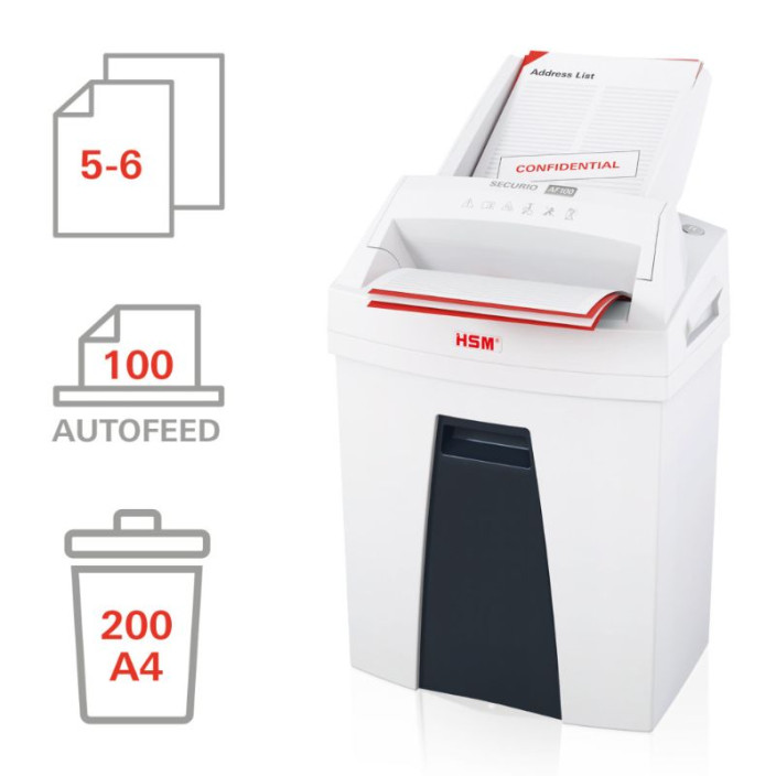 Niszczarka HSM SECURIO AF100 4x25 mm biała 2063111