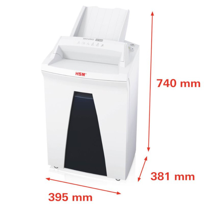 Niszczarka HSM SECURIO AF300 4,5x30 mm biała 2093121