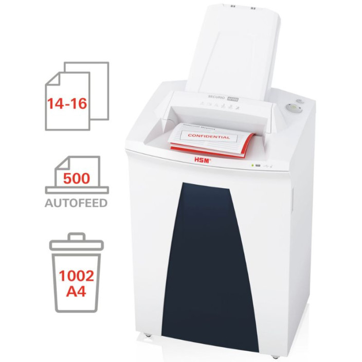 Niszczarka HSM SECURIO AF500 4,5x30 mm biała 2103111